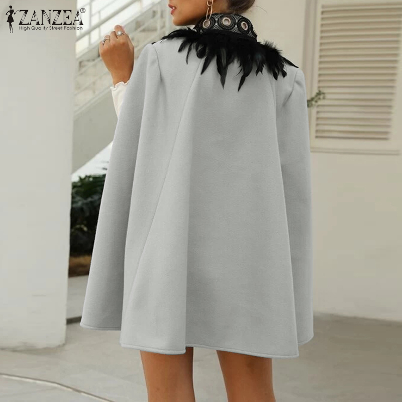 ZANZEA Áo Choàng Không Tay Cổ Đứng Thời Trang Dành Cho Nữ | BigBuy360 - bigbuy360.vn