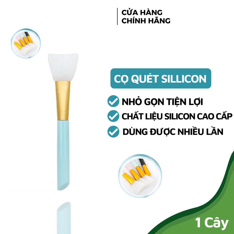 Cọ Quét SILICON  - Đắp Mặt &amp; Trang Điểm- Giao màu ngẫu nhiên(Xanh-Hồng)