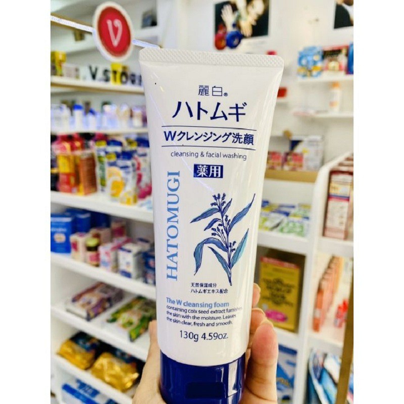Sữa rửa mặt trắng da Hatomugi hạt ý dĩ 130g Nội Địa Nhật Bản | BigBuy360 - bigbuy360.vn