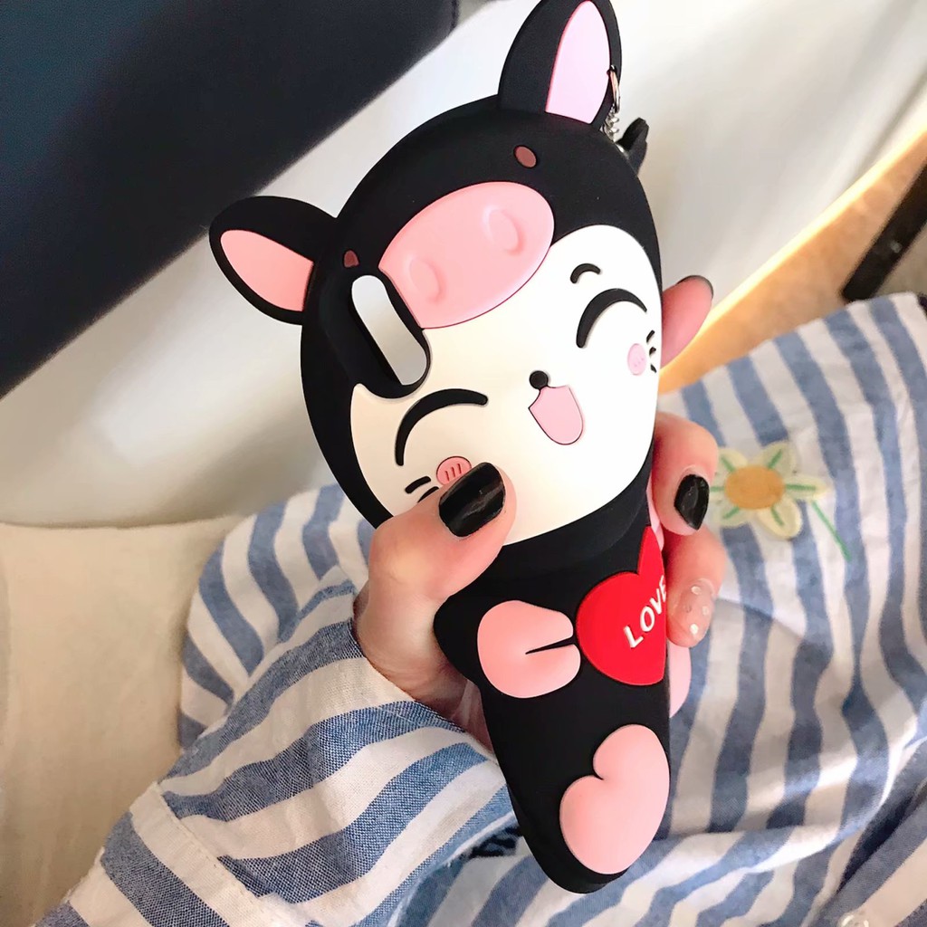 Ốp Điện Thoại Silicon Mềm Hình Heo / Mèo 3D Cho iPhone 6 6s + 7 8 Plus SE 2020 X Xs Max XR 11 Pro Max 12 Pro Max 13 Pro Max 14 Pro Max