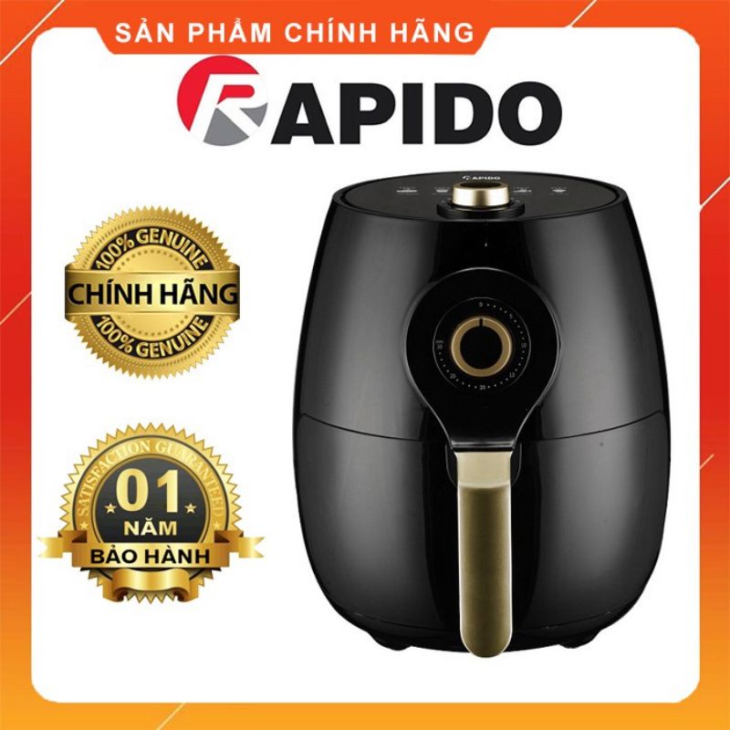 Nồi chiên không dầu Rapido RAF 5 LÍT- HÀNG CHÍNH HÃNG