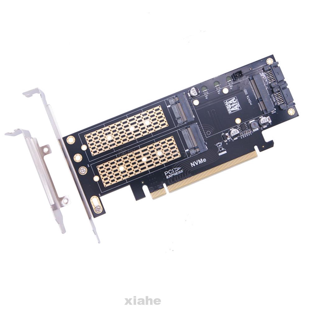 3 In 1 NVME NGFF Full Speed Expansion Easy Install Stable Replacement M.2 SATA SSD To PCI Express 4X Adapter Card