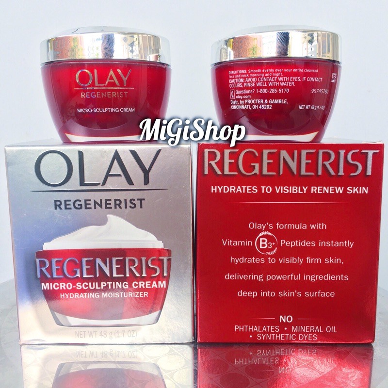 [Hàng Mỹ] Kem Dưỡng Da Chống Lão Hoá Olay Regenerist Micro Sculpting Cream 48g