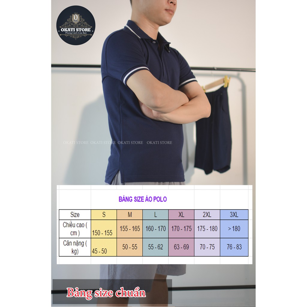 Áo Polo nam trơn , áo phông nam có cổ chất cá sấu POLO PLC001 | BigBuy360 - bigbuy360.vn