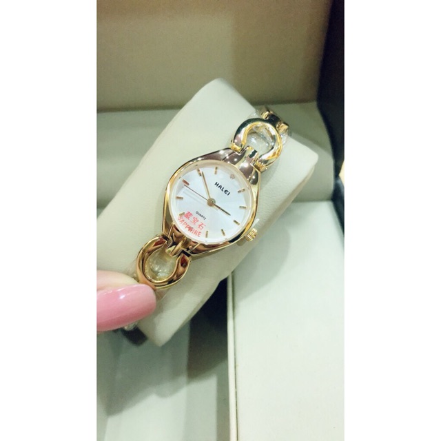 Đồng hồ Halei nữ mạ vàng cao cấp