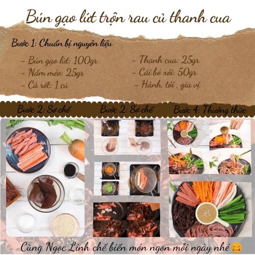 Đặc sản bún khô Bún gạo lứt đỏ Hoàng Minh ăn kiêng giảm cân thực dưỡng healthy eat clean gói 250gr | BigBuy360 - bigbuy360.vn