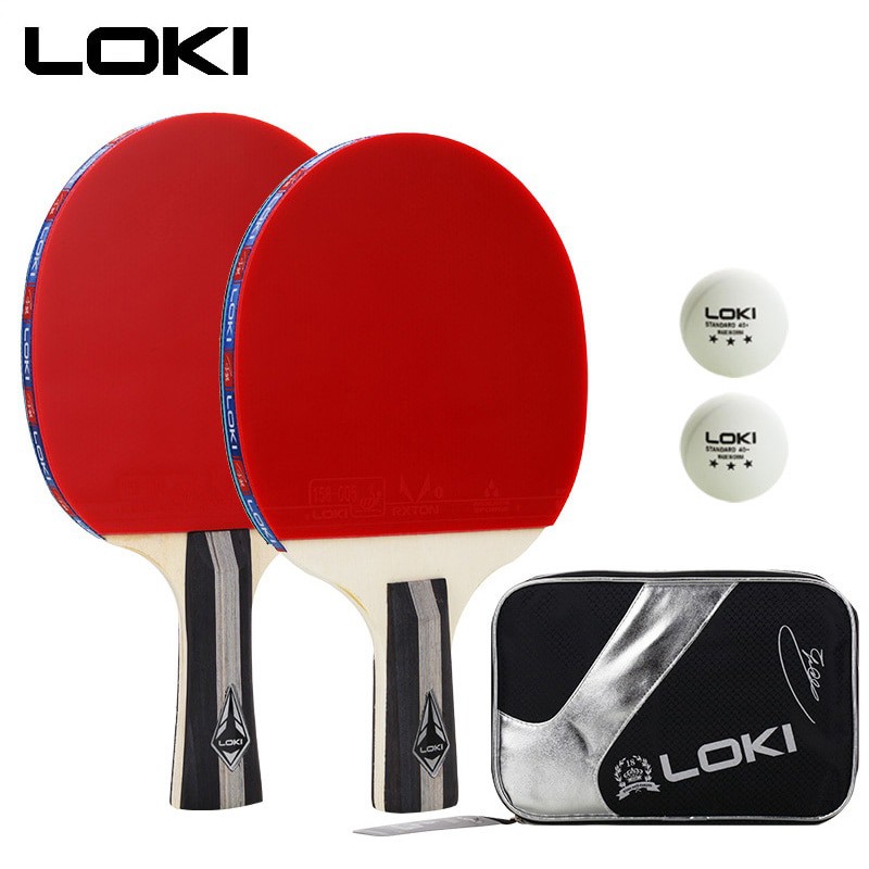 Vợt Bóng Bàn LOKI C3000 2 vợt( tặng túi đựng + 2 bóng)