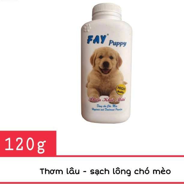 Phân tắm khô dành cho chó mèo Fay Puppy 120g - Phụ kiện thú cưng Hà Nội