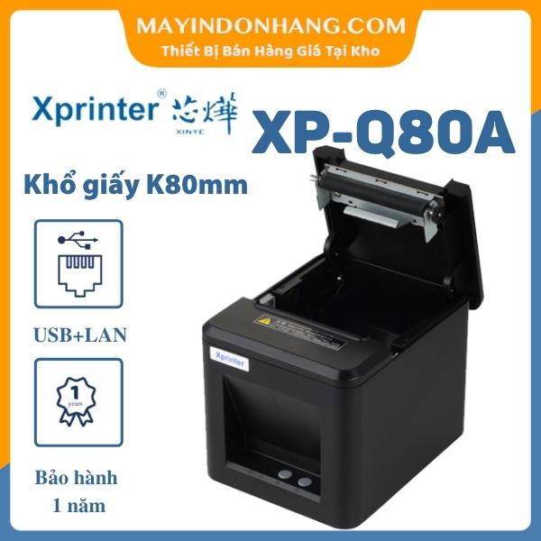 [Mã ELHAMS5 giảm 6% đơn 300K] Máy in bill Xprinter XP - Q80A [USB + LAN] in hoá đơn từ điện thoại giá siêu rẻ hiện nay