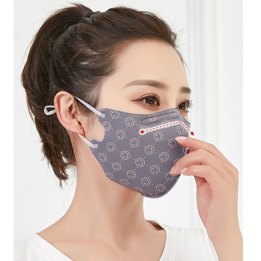 Khẩu Trang Cotton Mỏng Nhẹ Thoáng Khí Chống Nắng Có Thể Giặt Sạch Tái Sử Dụng Dành Cho Nam Và Nữ