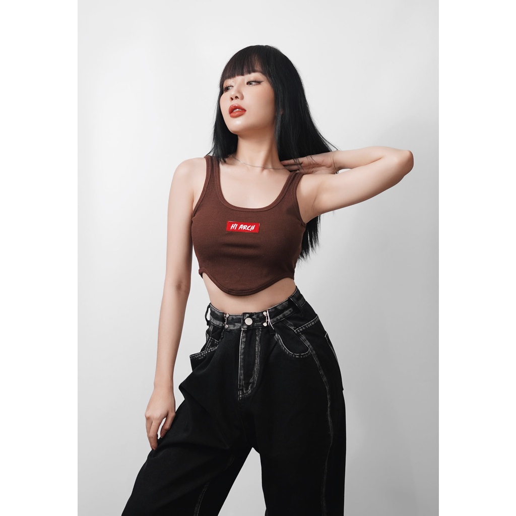Quần jean ống suông màu đen wax line xám /Code Q0184