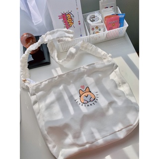 Túi tote đeo chéo thêu hình theo yêu cầu ĐEN Original