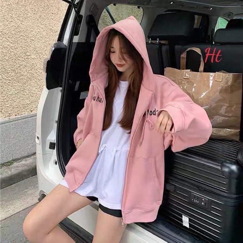 [Mã 12FASHIONSALE1 giảm 10K đơn 50K] Áo Khoác Hoodie Nỉ Mũ Khoá KUTE,Shin 🌸 Jacket form rộng có mũ hai lớp🍀Có khoá kéo | BigBuy360 - bigbuy360.vn