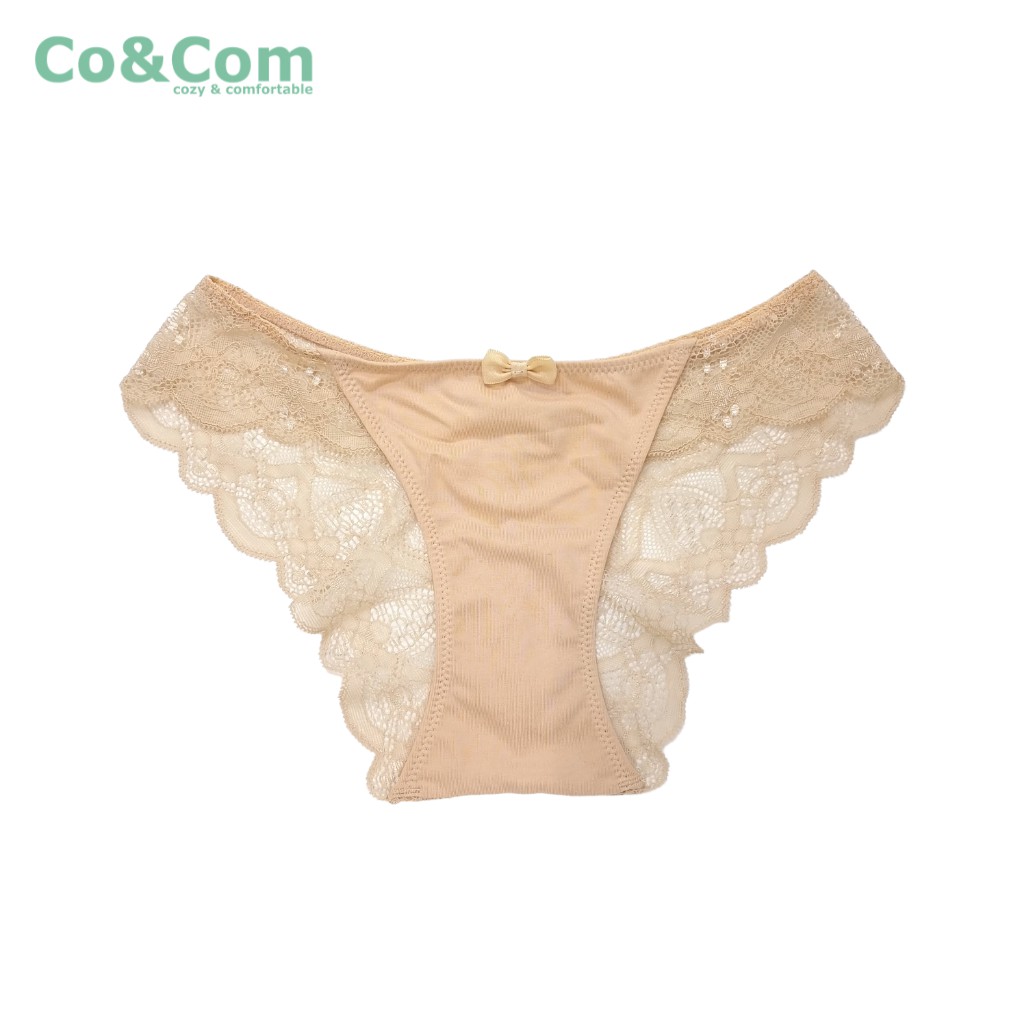 Bộ Đồ Lót Nữ Co&Com BAN5007 Không Gọng Không Đệm Mút Chất Cotton Pha Ren Quyến Rũ Mềm Mại | BigBuy360 - bigbuy360.vn