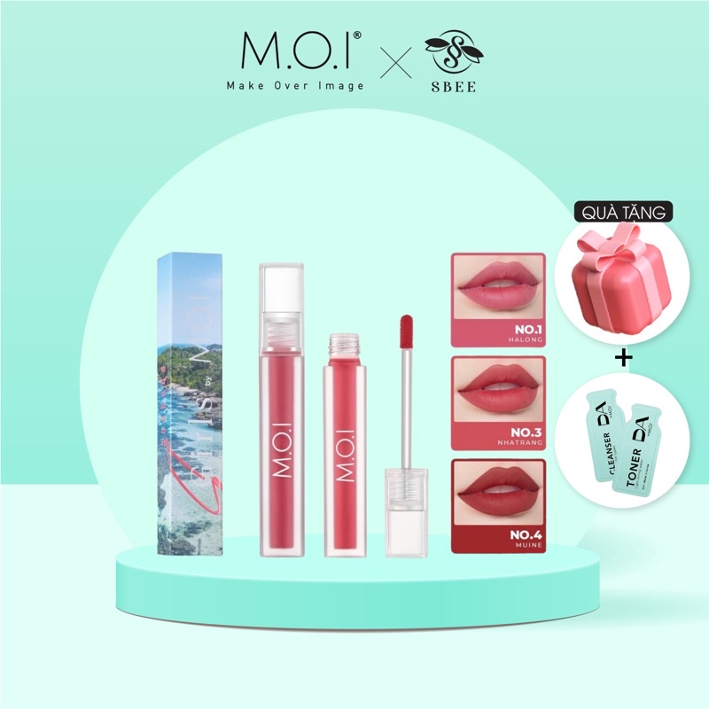 SON KEM LÌ - Sgirls Summer - Son kem bền màu,dưỡng mềm môi,lâu trôi MOI cosmetics - Son Hồ Ngọc Hà