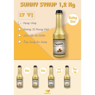 Siro Sunny 1.2 kg các vị - Nhập khẩu Đài Loan - Nguyên liệu pha chế đồ uống