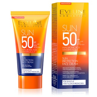 Kem Chống Nắng Trắng Da Eveline Suncare Expert Whitening Sun Protection Face Cream SPF50 50ml