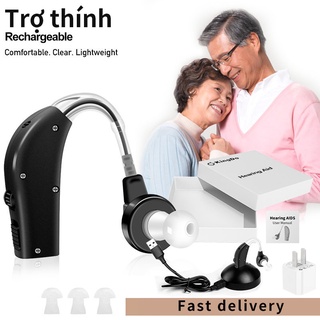 Máy Trợ Thính Sạc USB Gắn Sau Tai Dành Cho Người Già Và Bệnh Nhân Khiếm Thính Máy trợ thính kỹ thuật số khuếch đại âm
