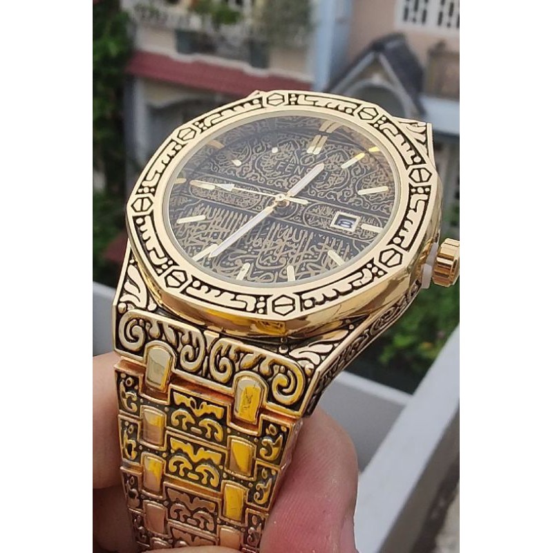 Đồng hồ nam Chính Hãng FENSIR 2022 Dây kim loại Khắc Hoa Văn Mạ Vàng thủ công Sang trọng, Chống nước Chống xước tốt -D9- | BigBuy360 - bigbuy360.vn