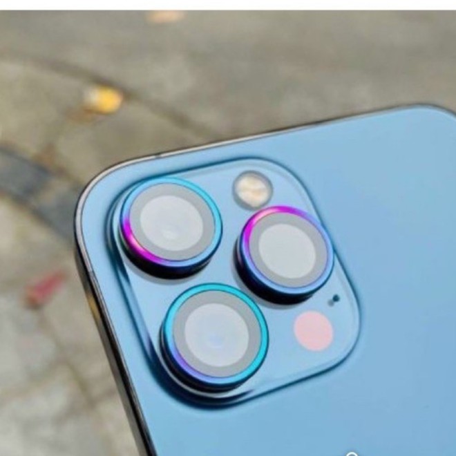 🌟 7 sắc Cầu vồng 🌟 Dán bảo vệ từng mắt Camera cho iP táo iphone 11 12 13 14 PLUS PRO MAX MINI