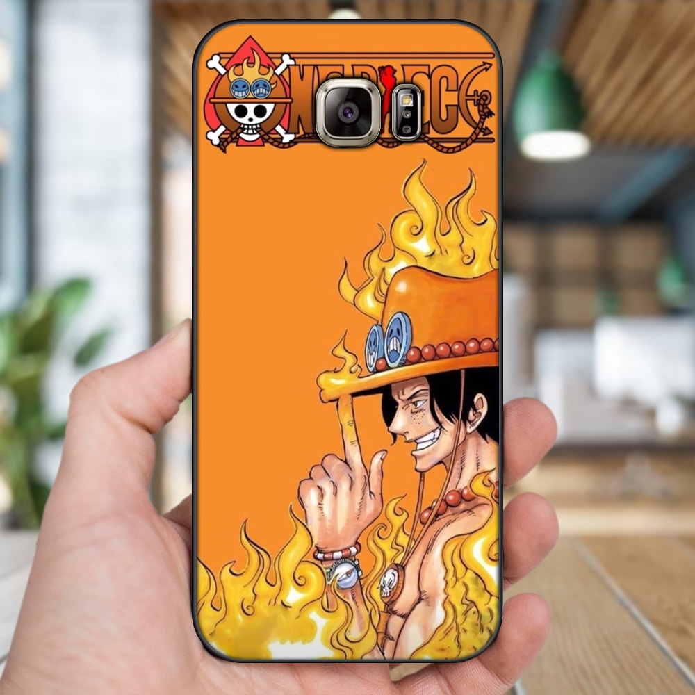 Ốp lưng Samsung Note 5 viền đen in hình Ace One Piece