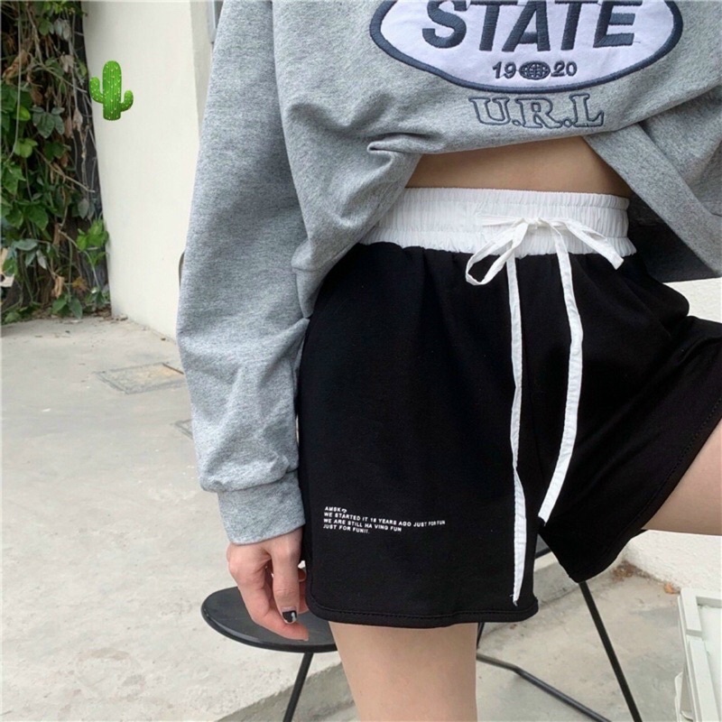 Quần đùi thể thao lừn bản to hai màu ☘️☘️☘️☘️PC alohashop91