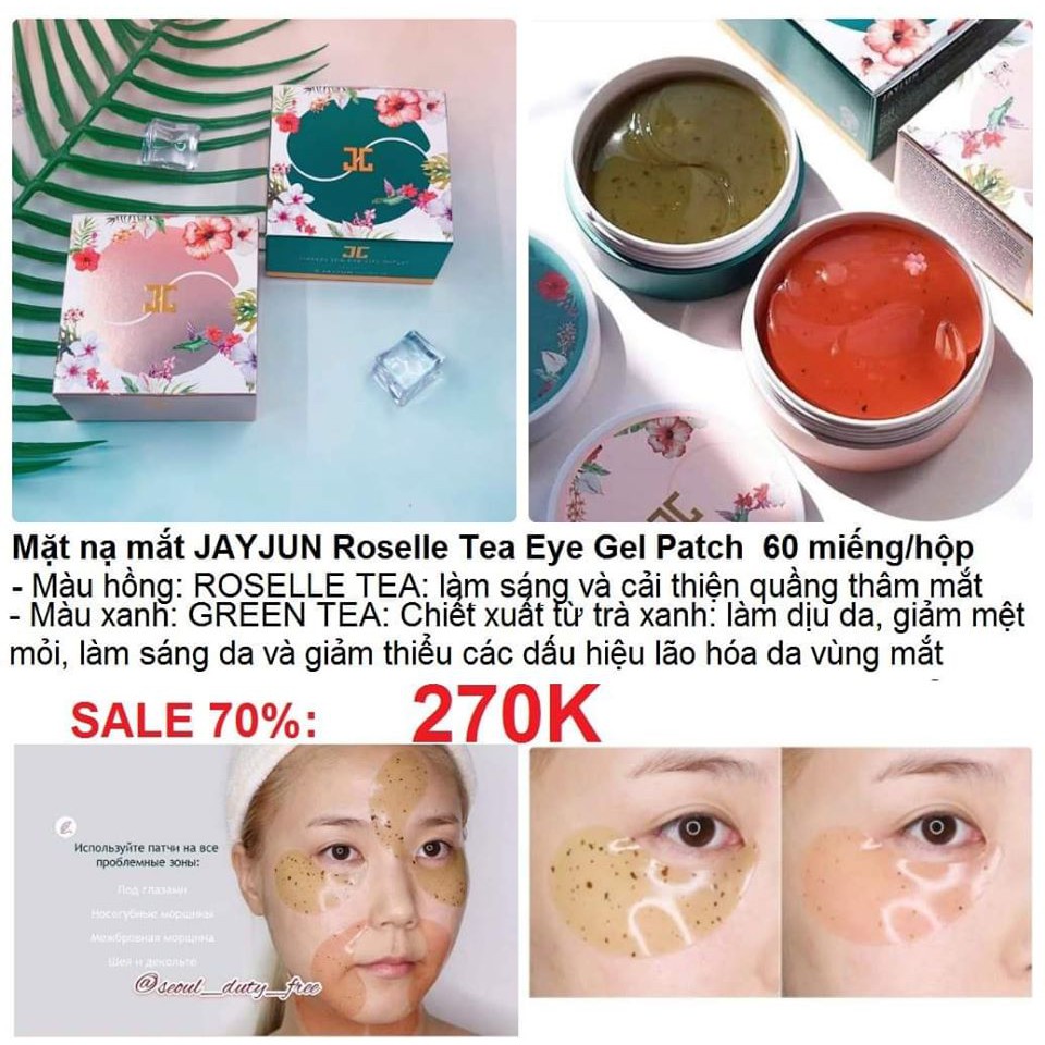 Mặt nạ dưỡng mắt JAYJUN EYE GEL PATCH HYDROGEL