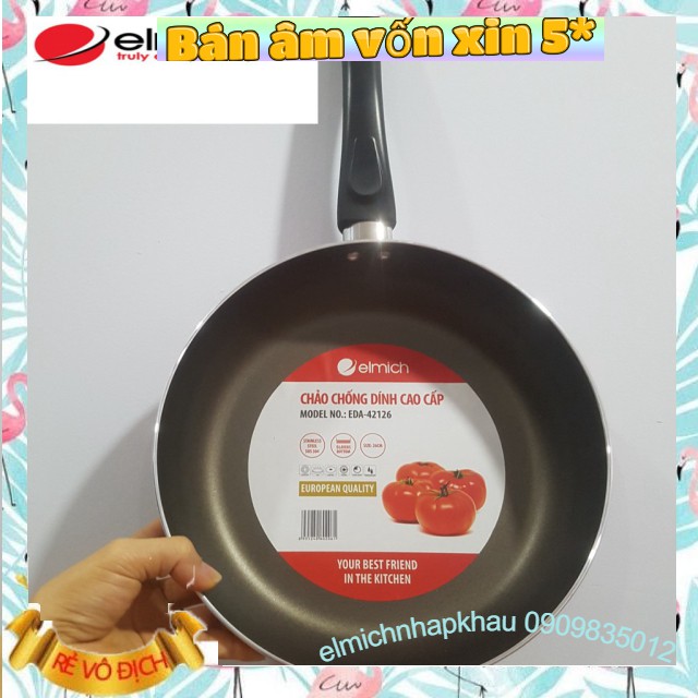 CHẢO CHỐNG DÍNH ELMICH 26CM ĐAY TỪ