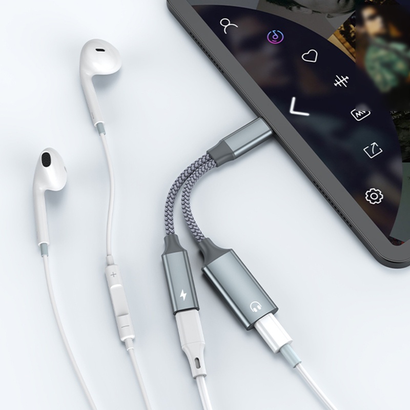 Bộ ĐiềU HợP ChuyểN ĐổI Tai Nghe LoạI C Sang 8Pin iOS
