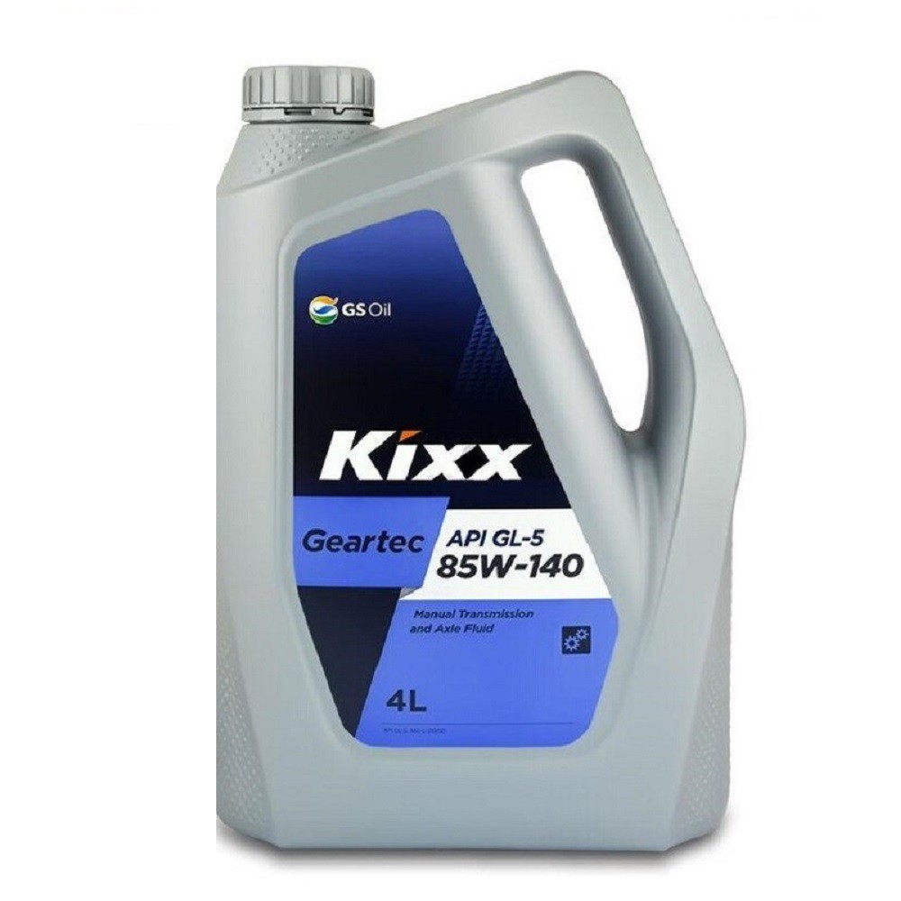 Nhớt cầu hộp số KIXX GEARTEC GL-5 85W140 4L thùng nhựa  Phù hợp cho những hộp số có tải trọng nặng và chịu nhiệt độ cao.