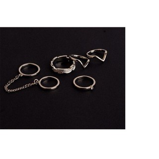 Set nhẫn hợp kim cá tính