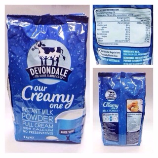 Sữa Bột Devondale nguyên kem 1kg