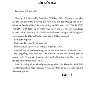 Bồi Dưỡng Học Sinh Giỏi Lịch Sử Lớp 7