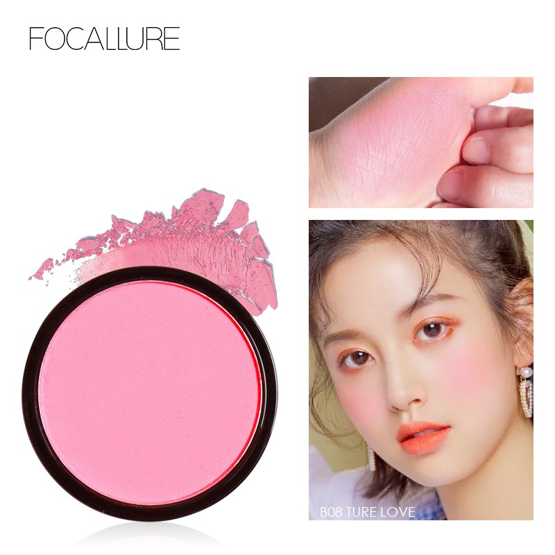 Lõi phấn má hồng Focallure dạng nén phong cách tự nhiên xinh xắn | BigBuy360 - bigbuy360.vn
