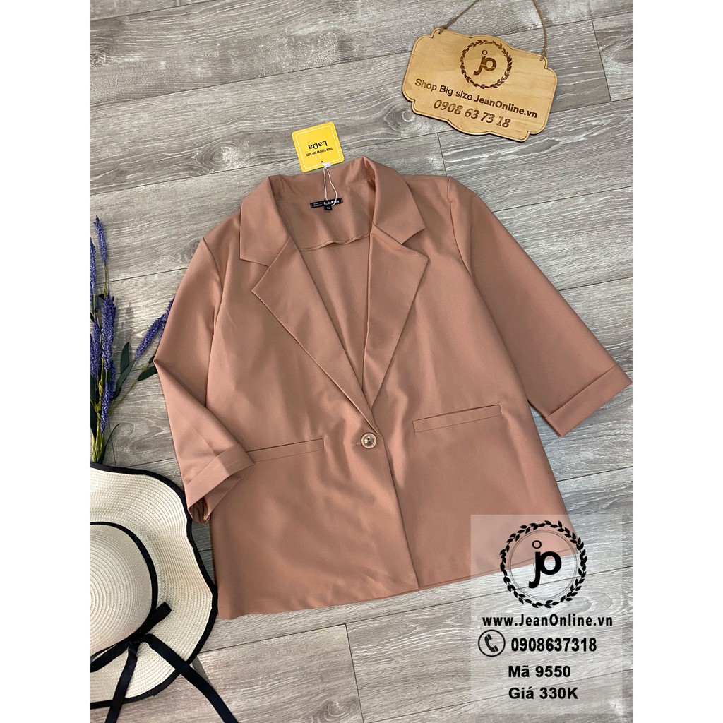 Áo khoác blazers big size (MS 9550), vest ngoại cỡ | BigBuy360 - bigbuy360.vn