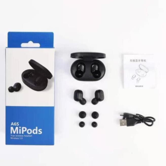 Tai Nghe bluetooth 5.0 Mipods A6S - Chống ồn- Chống nước - Có Micro - Sử dụng cho cả Android & IOS | BigBuy360 - bigbuy360.vn