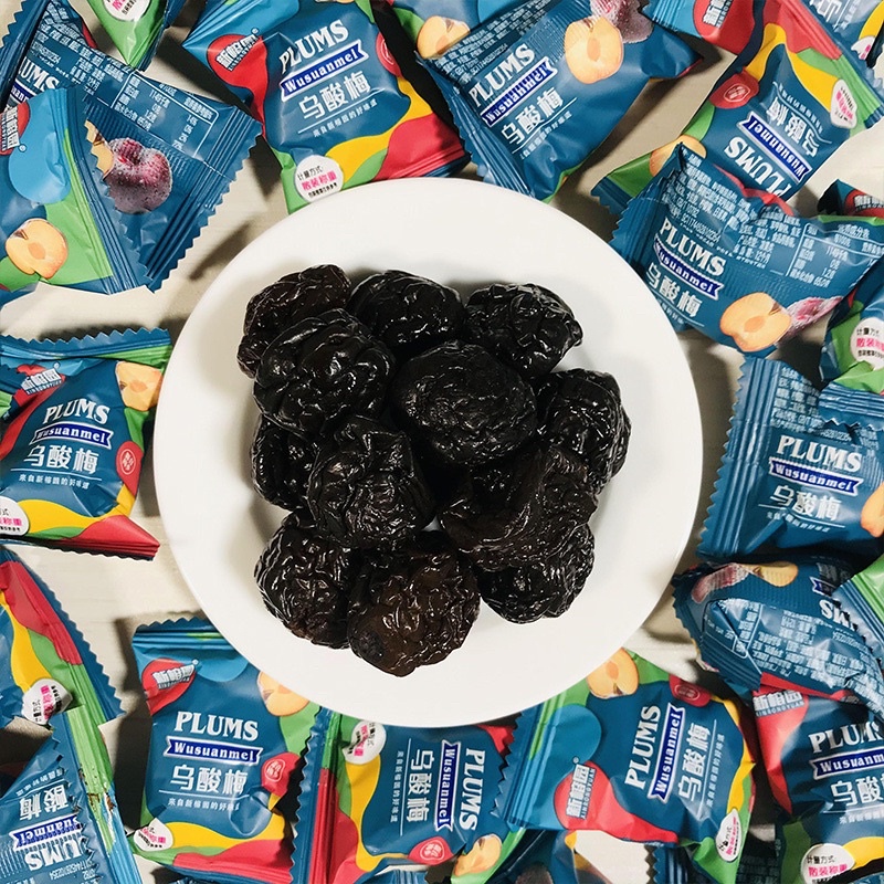 Ô mai hoa quả mix vị mận tím, mận đỏ, việt quất , cherry Gói 408Gram