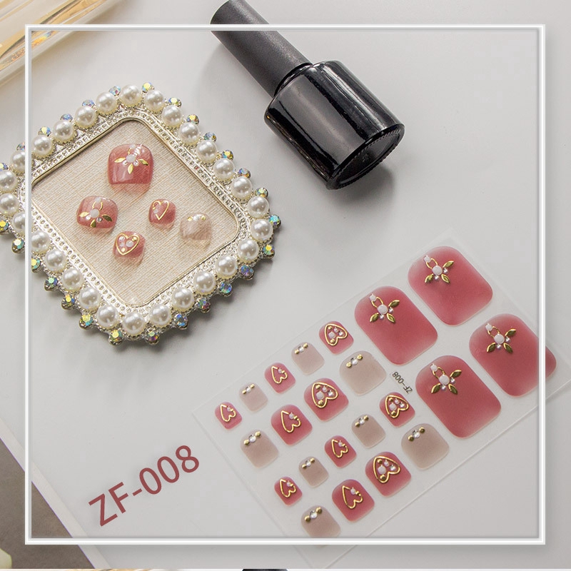Bộ 22 Miếng Dán Trang Trí Móng Tay Nghệ Thuật 3d Chất Lượng Cao