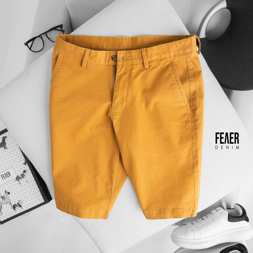 [PREMIUM] Quần nam kaki short FEAER chất kaki trơn Kaki Premium Cotton | BigBuy360 - bigbuy360.vn