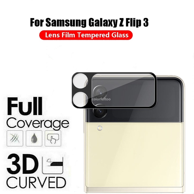 Miếng dán bảo vệ camera sau 3D cho Samsung Galaxy Z Flip 3 ZFlip3 Z Flip3 5G