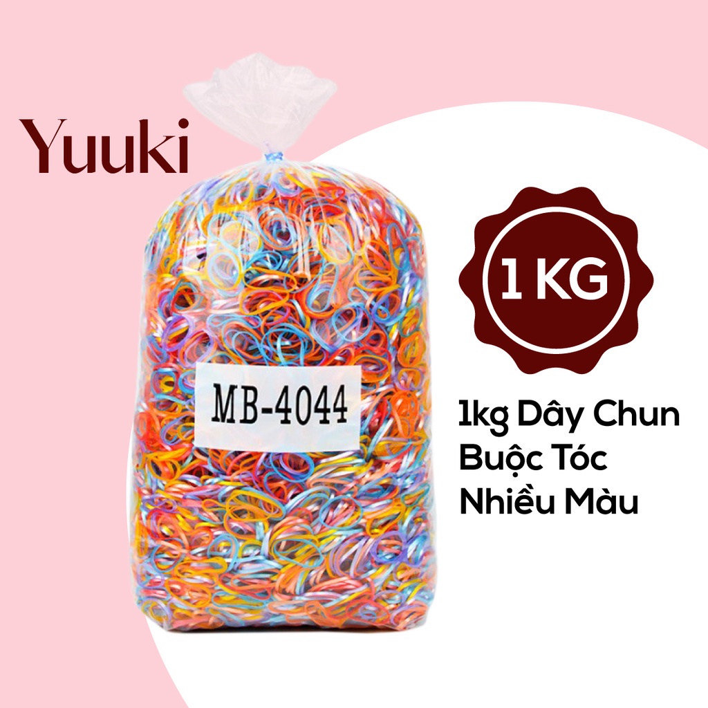 SỈ 1KG Chun Nịt Đen Chun Nịt Màu, Chun Buộc Tóc Siêu Dai Siêu Rẻ