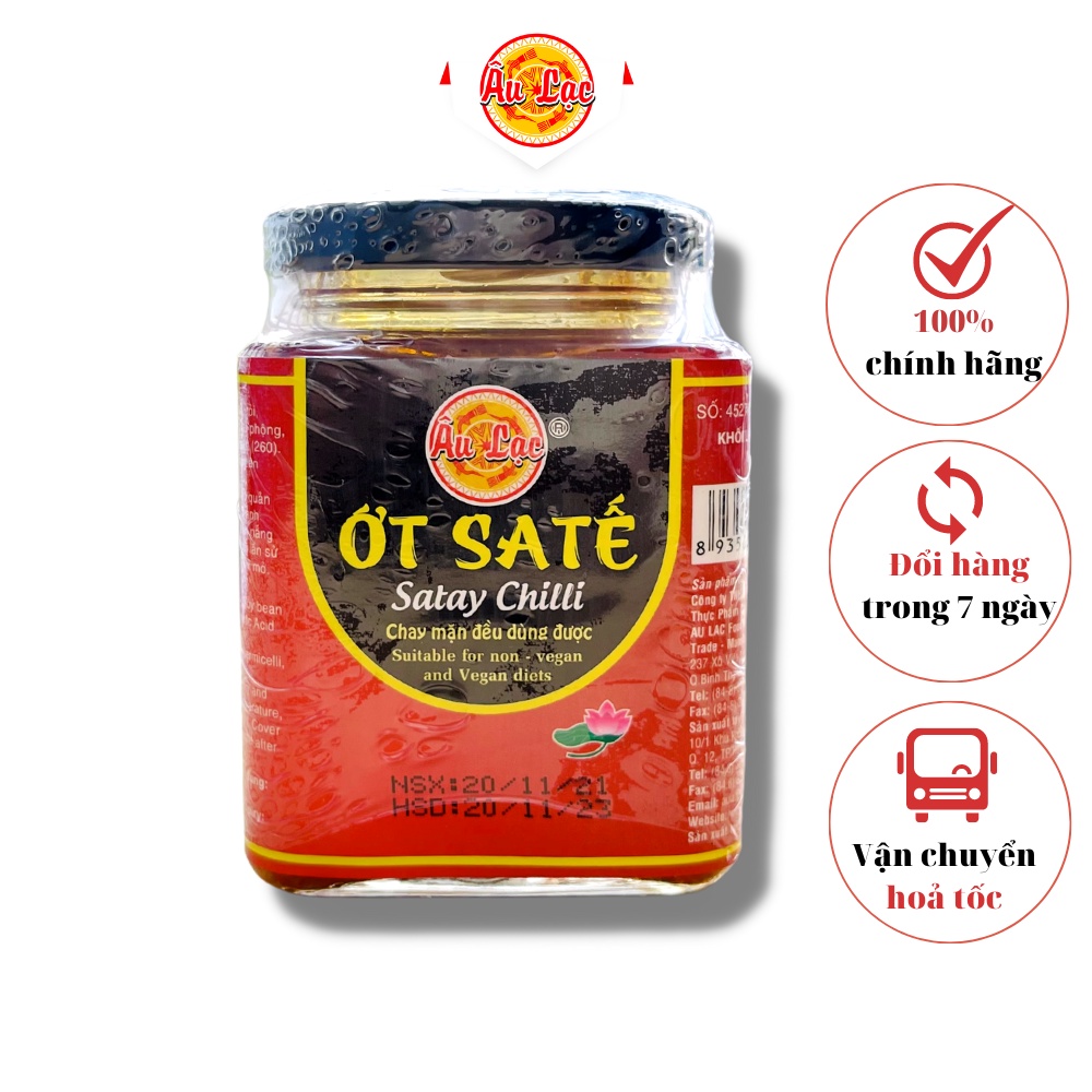 Ớt Satế 200g - Thực Phẩm Chay Âu Lạ, Đồ Chay