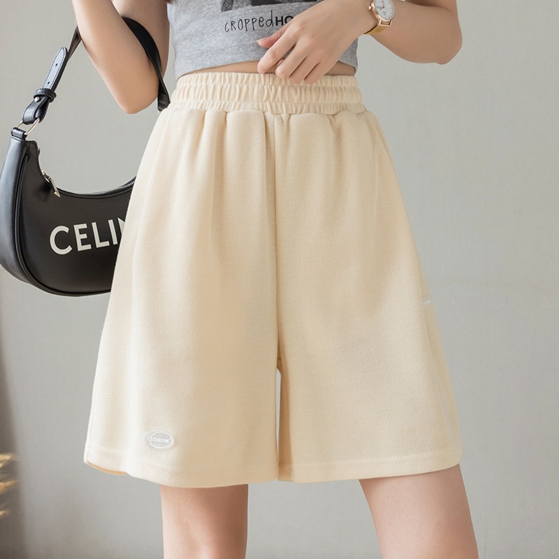 Quần Short Thể Thao Mỏng Lưng Cao Ống Rộng Thời Trang Mùa Hè Cho Nữ