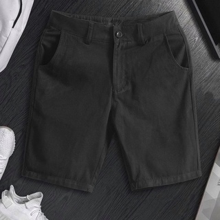 Quần ngố nam kaki, quần sọt nam đen trắng kaki cao cấp co giãn chất kaki co giãn mặc thoải mái siêu đẹp H3