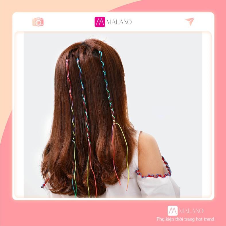Phụ Kiện Tóc SOLANO Set 5 Dây Tết Tóc Hàn Quốc Hair Wrap Bohemian Nhiều Màu Xinh Xắn Cho Nữ FAH-001231
