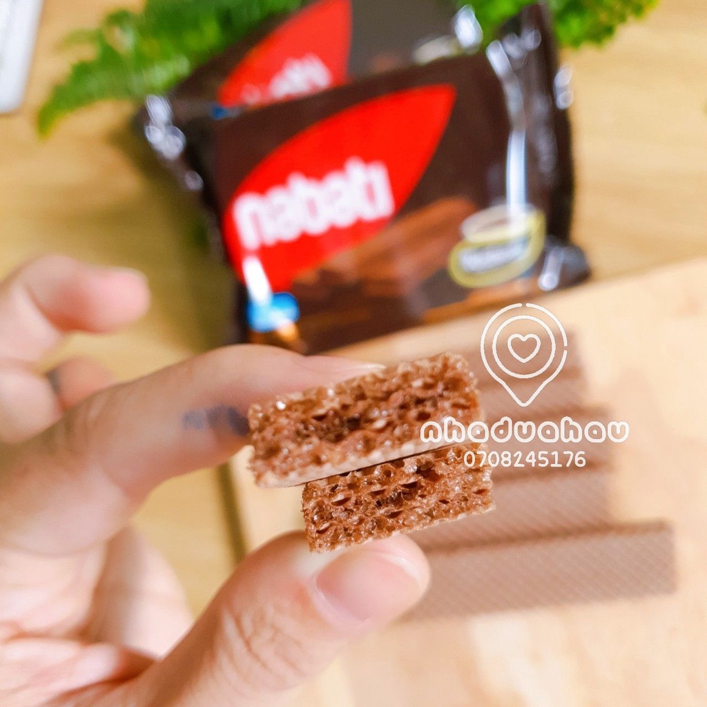 Combo 2 gói bánh xốp kẹp kem vị sô cô la/ phomai Nabati hàng Malaysia nhập chuẩn xịn gói 50gam