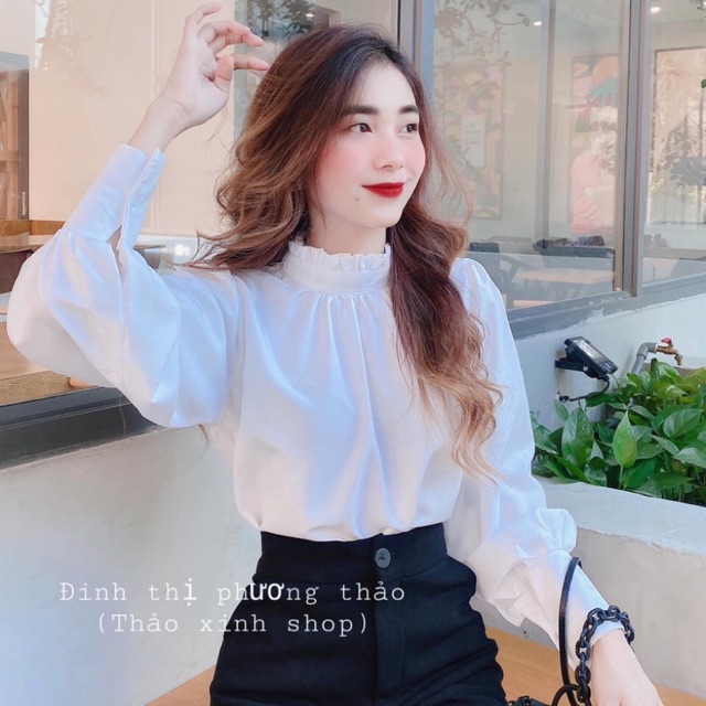 Áo somi kiểu học sinh cực thanh lịch, chất kate