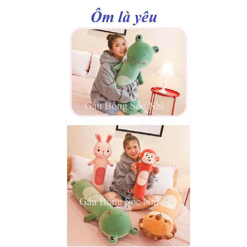 Gối ôm cho bé, gối ôm hình thú siêu mềm và an toàn cho trẻ nhỏ