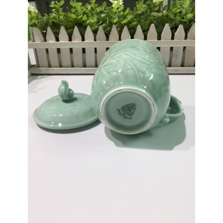 [GIÁ RẺ NHẤT] Ly sứ sen xanh Minh Long cao cấp