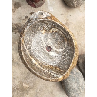 lavabo đá cuội tự nhiên
